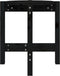 vidaXL - Salontafel - Ø - 42,5x45 - cm - massief - grenenhout - zwart