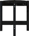 vidaXL - Salontafel - Ø - 42,5x45 - cm - massief - grenenhout - zwart