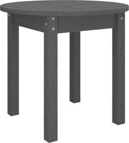 vidaXL - Salontafel - Ø - 45x40 - cm - massief - grenenhout - grijs