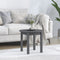 vidaXL - Salontafel - Ø - 45x40 - cm - massief - grenenhout - grijs