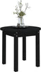 vidaXL - Salontafel - Ø - 45x40 - cm - massief - grenenhout - zwart