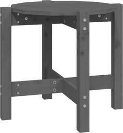 vidaXL - Salontafel - Ø - 52,5x45 - cm - massief - grenenhout - grijs