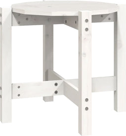 vidaXL - Salontafel - Ø - 52,5x45 - cm - massief - grenenhout - wit