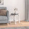 vidaXL - Salontafel - Ø - 52,5x45 - cm - massief - grenenhout - wit