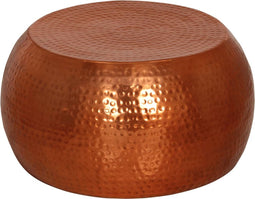 vidaXL - Salontafel - Ø - 55x28 - cm - aluminium - messing