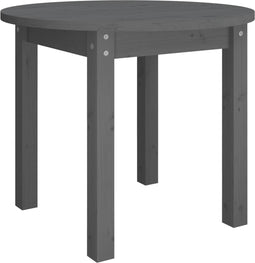 vidaXL - Salontafel - Ø - 55x45 - cm - massief - grenenhout - grijs