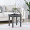 vidaXL - Salontafel - Ø - 55x45 - cm - massief - grenenhout - grijs