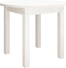 vidaXL - Salontafel - Ø - 55x45 - cm - massief - grenenhout - wit