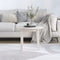 vidaXL - Salontafel - Ø - 55x45 - cm - massief - grenenhout - wit