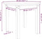 vidaXL - Salontafel - Ø - 55x45 - cm - massief - grenenhout - wit