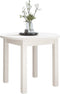vidaXL - Salontafel - Ø - 55x45 - cm - massief - grenenhout - wit