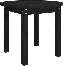 vidaXL - Salontafel - Ø - 55x45 - cm - massief - grenenhout - zwart