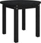 vidaXL - Salontafel - Ø - 55x45 - cm - massief - grenenhout - zwart