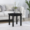 vidaXL - Salontafel - Ø - 55x45 - cm - massief - grenenhout - zwart