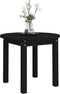 vidaXL - Salontafel - Ø - 55x45 - cm - massief - grenenhout - zwart