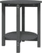 vidaXL - Salontafel - Ø - 55x60 - cm - massief - grenenhout - grijs
