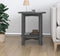 vidaXL - Salontafel - Ø - 55x60 - cm - massief - grenenhout - grijs