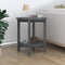 vidaXL - Salontafel - Ø - 55x60 - cm - massief - grenenhout - grijs