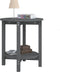 vidaXL - Salontafel - Ø - 55x60 - cm - massief - grenenhout - grijs
