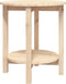 vidaXL - Salontafel - Ø - 55x60 - cm - massief - grenenhout