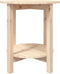 vidaXL - Salontafel - Ø - 55x60 - cm - massief - grenenhout
