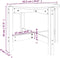 vidaXL - Salontafel - Ø - 62,5x45 - cm - massief - grenenhout - grijs