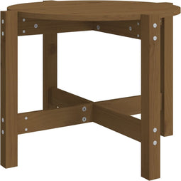 vidaXL - Salontafel - Ø - 62,5x45 - cm - massief - grenenhout - honingbruin