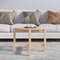 vidaXL - Salontafel - Ø - 62,5x45 - cm - massief - grenenhout