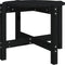 vidaXL - Salontafel - Ø - 62,5x45 - cm - massief - grenenhout - zwart