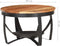 vidaXL - Salontafel - Ø - 68x43 - cm - massief - acaciahout