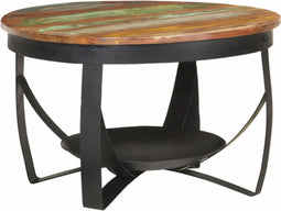 vidaXL - Salontafel - Ø - 68x43 - cm - massief - gerecycled - hout