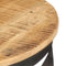 vidaXL - Salontafel - Ø - 68x43 - cm - ruw - mangohout