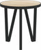 vidaXL - Salontafel - Ø35 - cm - MDF - sonoma - eikenkleurig