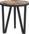 vidaXL - Salontafel - Ø35 - cm - MDF - zwart - en - geel