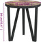 vidaXL - Salontafel - Ø35 - cm - MDF - zwart - en - geel