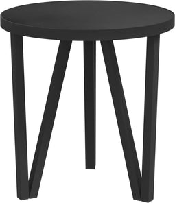 vidaXL - Salontafel - Ø35 - cm - MDF - zwart