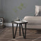vidaXL - Salontafel - Ø35 - cm - MDF - zwart