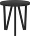 vidaXL - Salontafel - Ø35 - cm - MDF - zwart