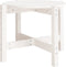 vidaXL - Salontafel - Ø62,5x45 - cm - massief - grenenhout - wit