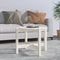 vidaXL - Salontafel - Ø62,5x45 - cm - massief - grenenhout - wit