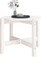 vidaXL - Salontafel - Ø62,5x45 - cm - massief - grenenhout - wit