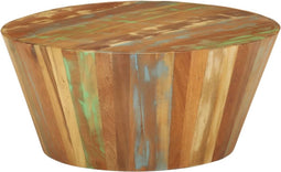 vidaXL - Salontafel - Ø65x31 - cm - massief - gerecycled - hout