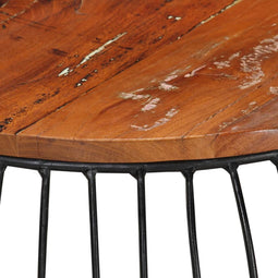 vidaXL - Salontafel - Ø68 - cm - massief - gerecycled - hout