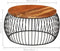 vidaXL - Salontafel - Ø68 - cm - massief - gerecycled - hout