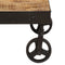 vidaXL - Salontafel - op - wieltjes - 100x60x26 - cm - massief - mangohout