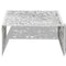 vidaXL - Salontafel - opengewerkt - ontwerp - aluminium - zilverkleurig