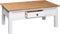 vidaXL - Salontafel - Panama - Range - 100x60x45 - cm - massief - grenenhout - wit