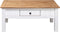 vidaXL - Salontafel - Panama - Range - 100x60x45 - cm - massief - grenenhout - wit