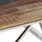 vidaXL - Salontafel - roestvrij - staal - en - gerecycled - hout - zilverkleurig