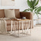 vidaXL - Salontafel - roestvrij - staal - en - massief - gerecycled - hout - zilver
